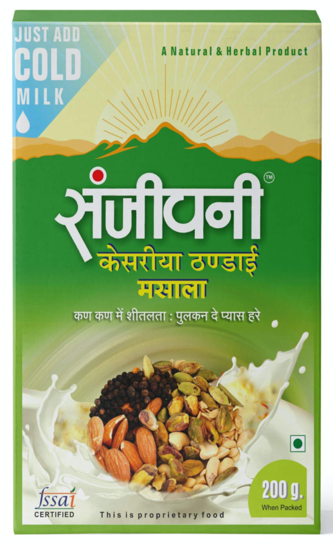 Sanjeevani Thandai Powder | 200 Grams | 100% Natural Pre Mix for Milk with Almonds, Saffron, Pistachios (B084ZSYR4G) Amazon Price History, Amazon Price Tracker