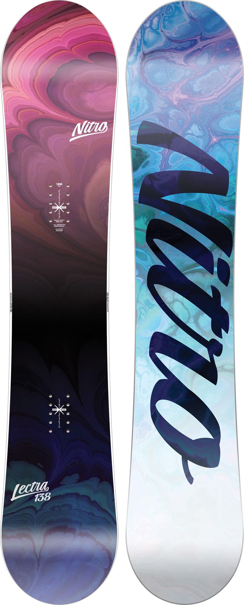 Nitro Snowboards Damen LECTRA BRD ´23, Allmountainboard, Directional, Flat-Out Rocker