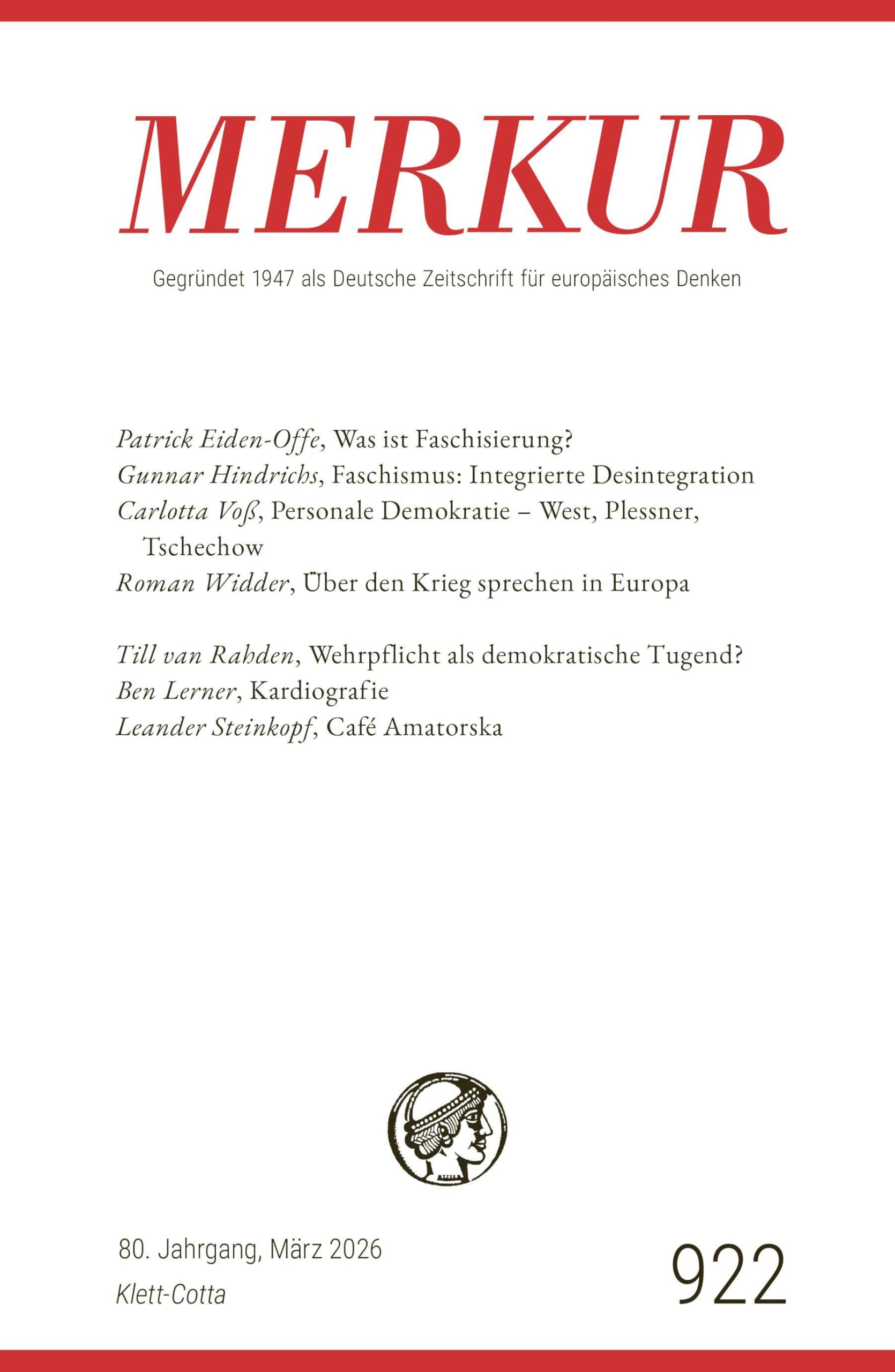 MERKUR 3/2026, Jg.80: Nr. 922, Heft 03, März 2026