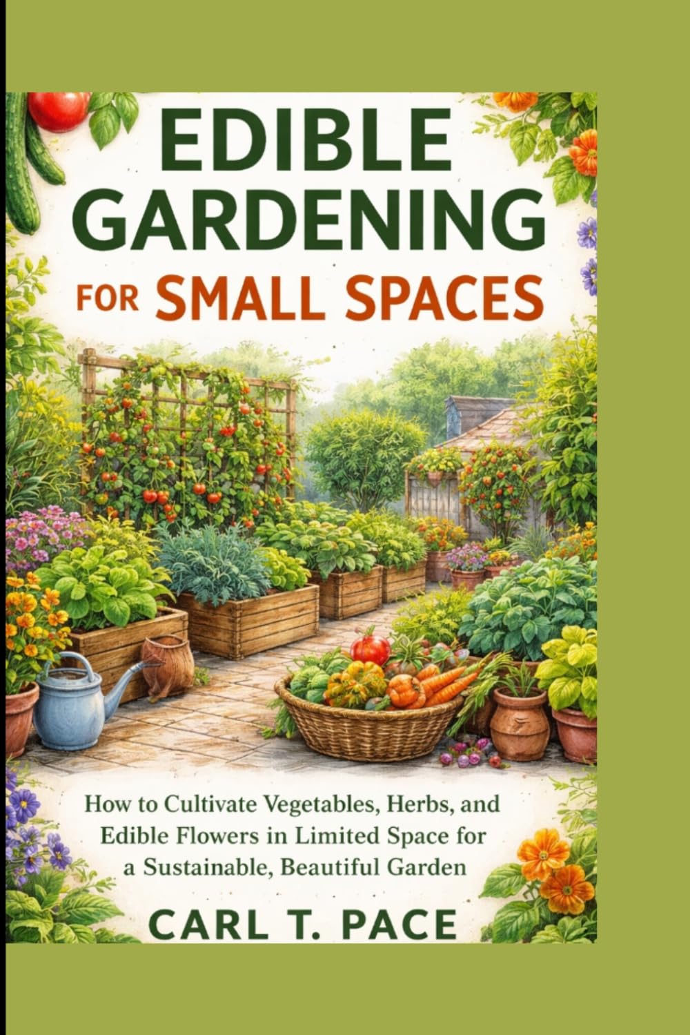 EDIBLE GARDENING FOR SMALL SPACES: How to Cultivate Vegetables, Herbs, and Edible Flowers in Limited Space for a Sustainable, Beautiful Garden