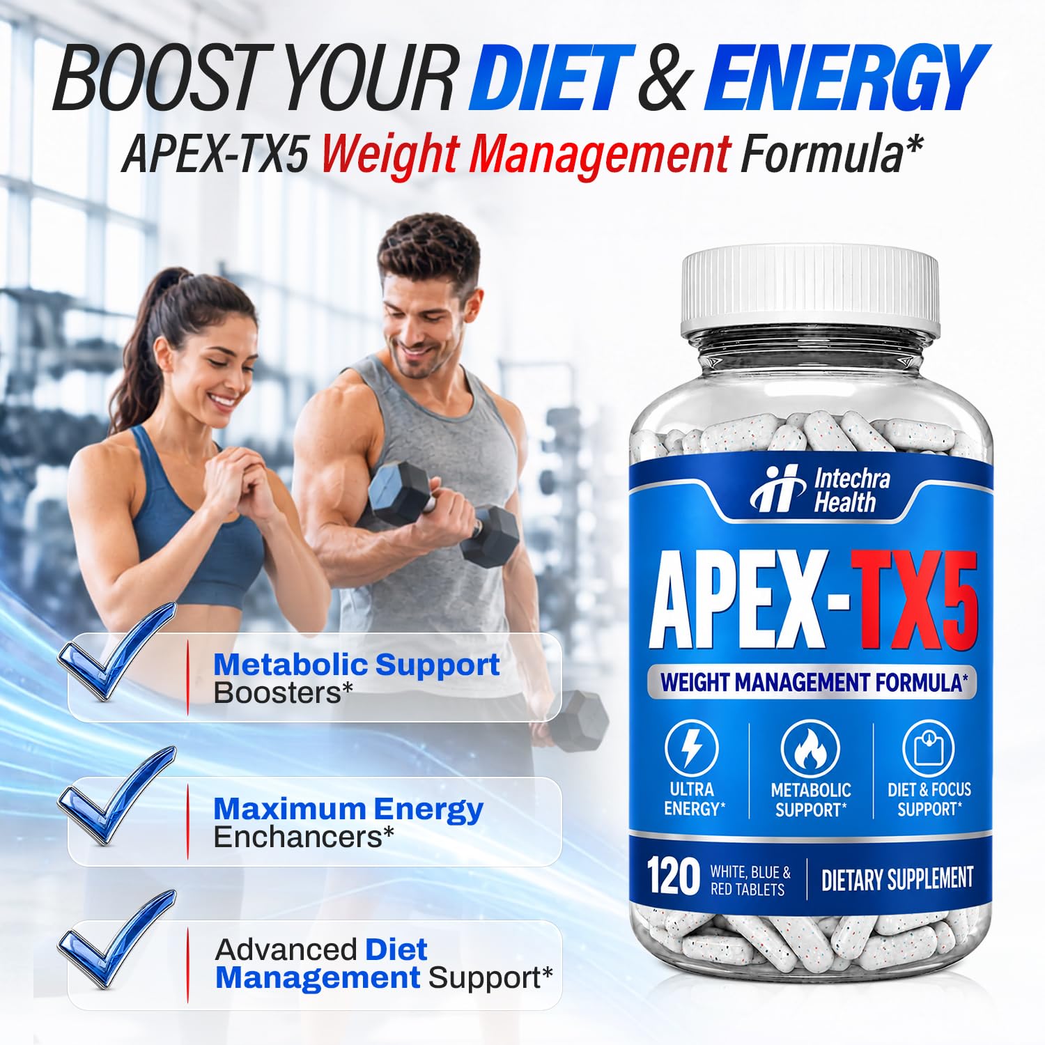 Thermogenic Diet Pills, Energy, Focus & Metabolic Support, 120 Tablets — Amazon image 5