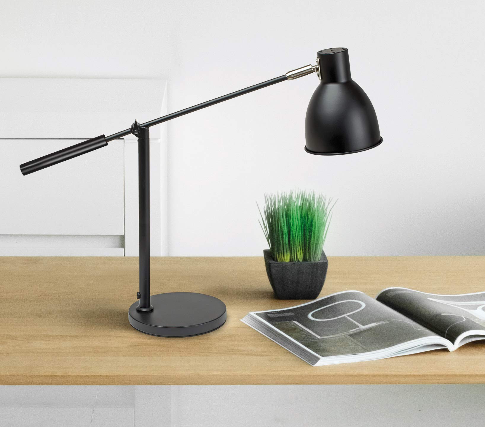 MAUL Tischlampe schwarz MAULfinja Metall Design verstellbar fürs Büro