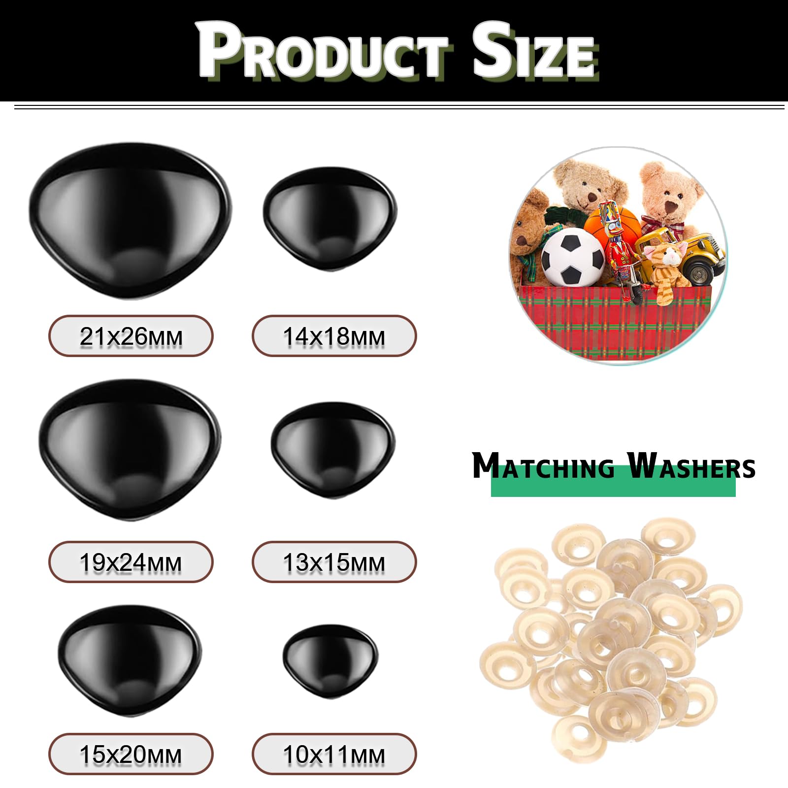 DIY Stofftier Nasen Aus Baumwolle - 10 Stück Für Häkeltiere & Amigurumi