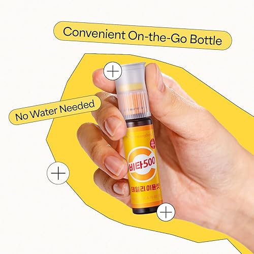 Miniatura 9 de KWANGDONG Vita500 Daily Immune Shot - Suministro para 7 días, suplemento de apoyo inmunológico con 13 vitaminas y 8 minerales. Disparo de refuerzo