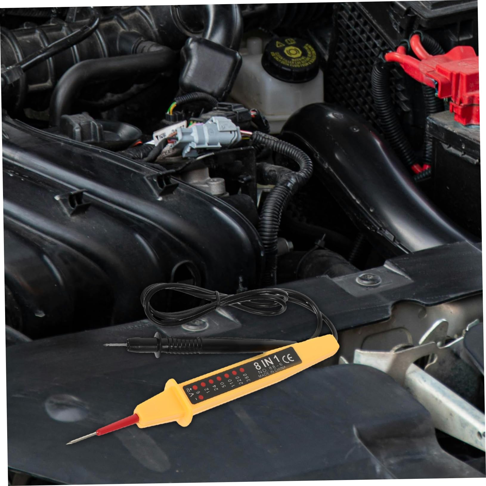 ULTECHNOVO 5pièces Testeur De Tension Électrique Multifonction Outil De Diagnostic Automatique Léger Pour Véhicules Vérification Précise Des Circuits Pour Électriciens