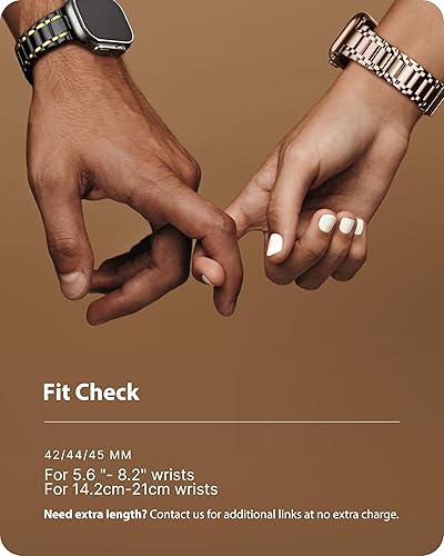 Miniatura 5 de Fullmosa Bandas Compatibles con Apple Watch Band de 1.77, 1.73, 1.65, 1.81, 1.93, 1.61, 1.58, 1.5 pulgadas, Correa de Acero Inoxidable iWatch