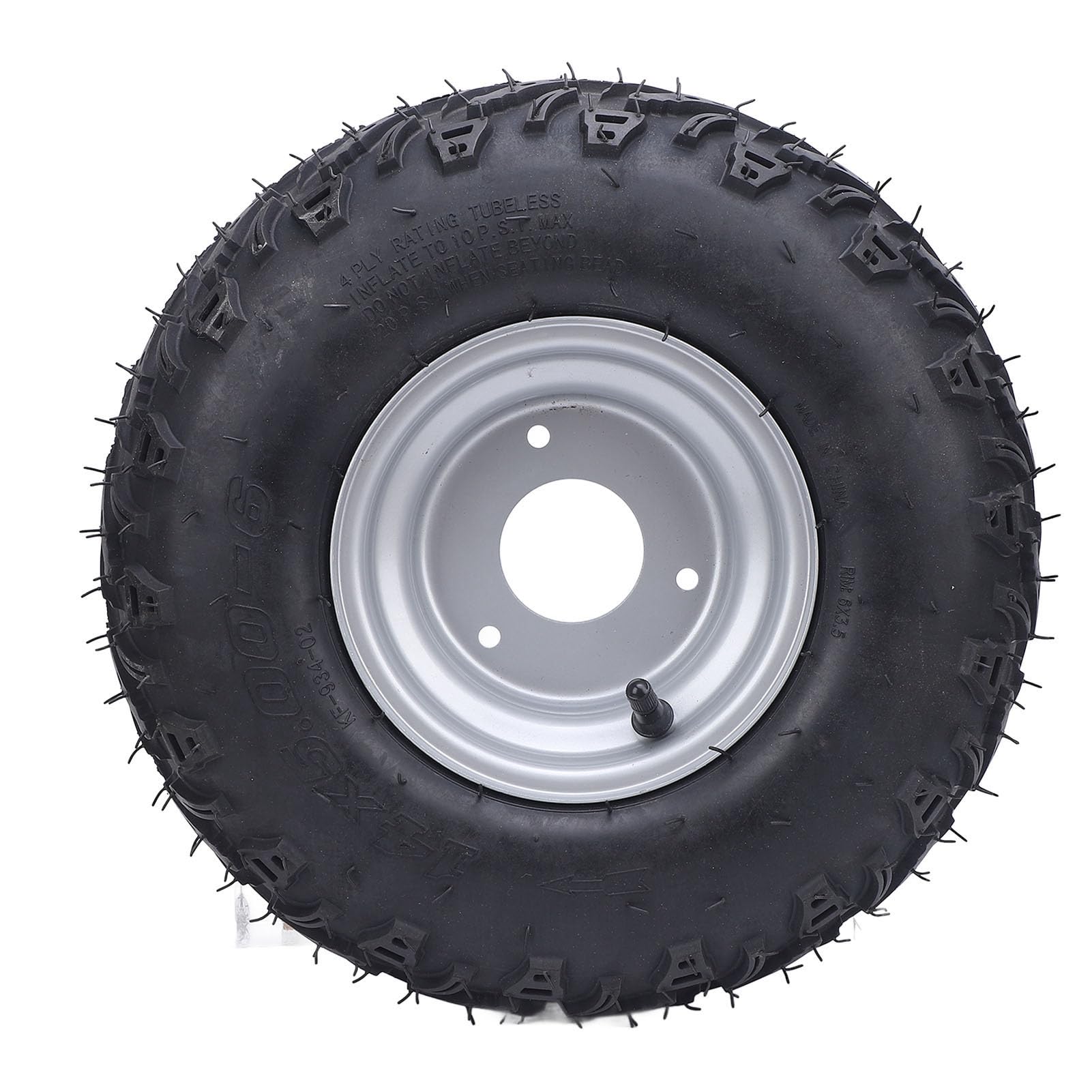 14x5.006 Tubeless -Reifen mit Hub, Verbesserter Off -Straßenhandhabung, Ideal für den ATV UTV Quad Golfwagen, Passt 6 -Zoll