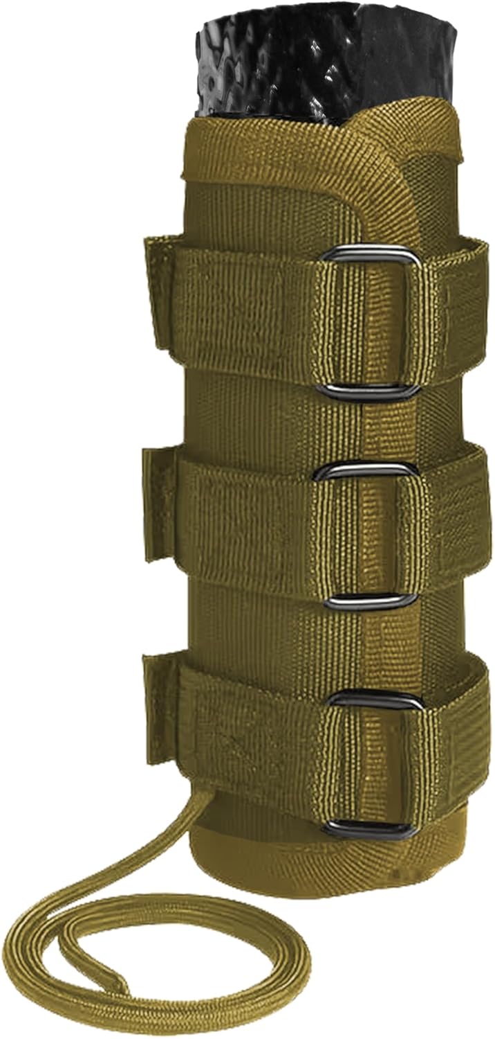 Heat Resistant Suppressor Cover 7Inch, High-Temp Fireproof Suppressor Wrap with Insulated Microfiber Sleeve, Non-Slip Adjustable Silencer Cover for Shooting & Hunting