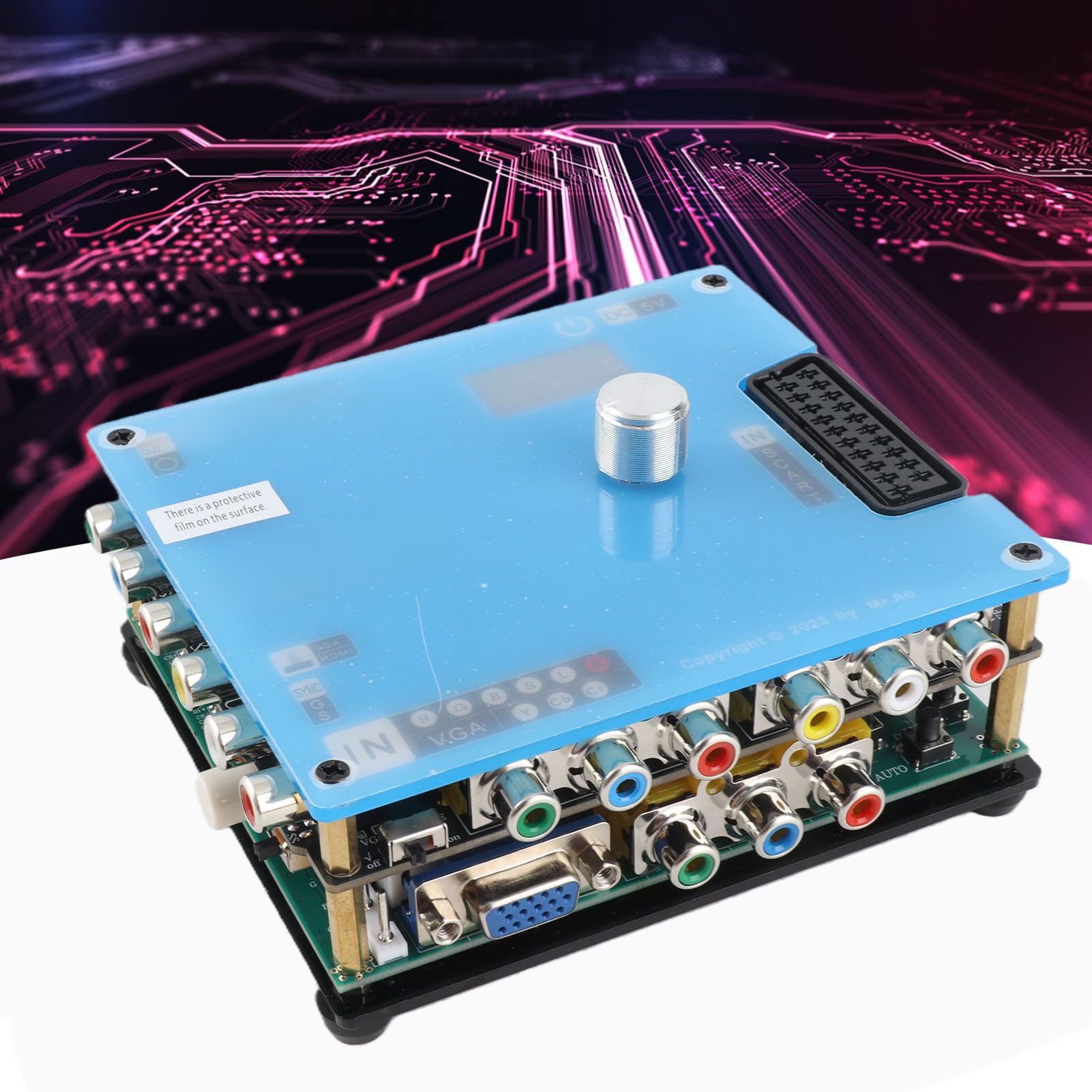 Convertidor Gbsc GBS LCD GBS Control Convertidor de Videojuegos |Salida 240p/480p/720p/1080p |Soportes, VGA y |Función de Depuración de Dispositivos de Juegos Retro
