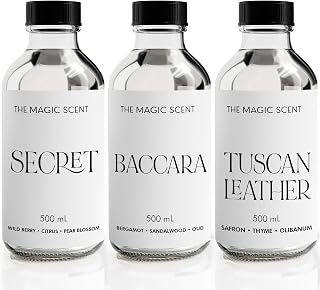 Perfume Station Essential Oils Set - Premium HVAC, Cold-Air, & Ultrasonic Diffuser Oil Scents - Gift Set of 3 Aroma Oils x 16.9 Fl Oz