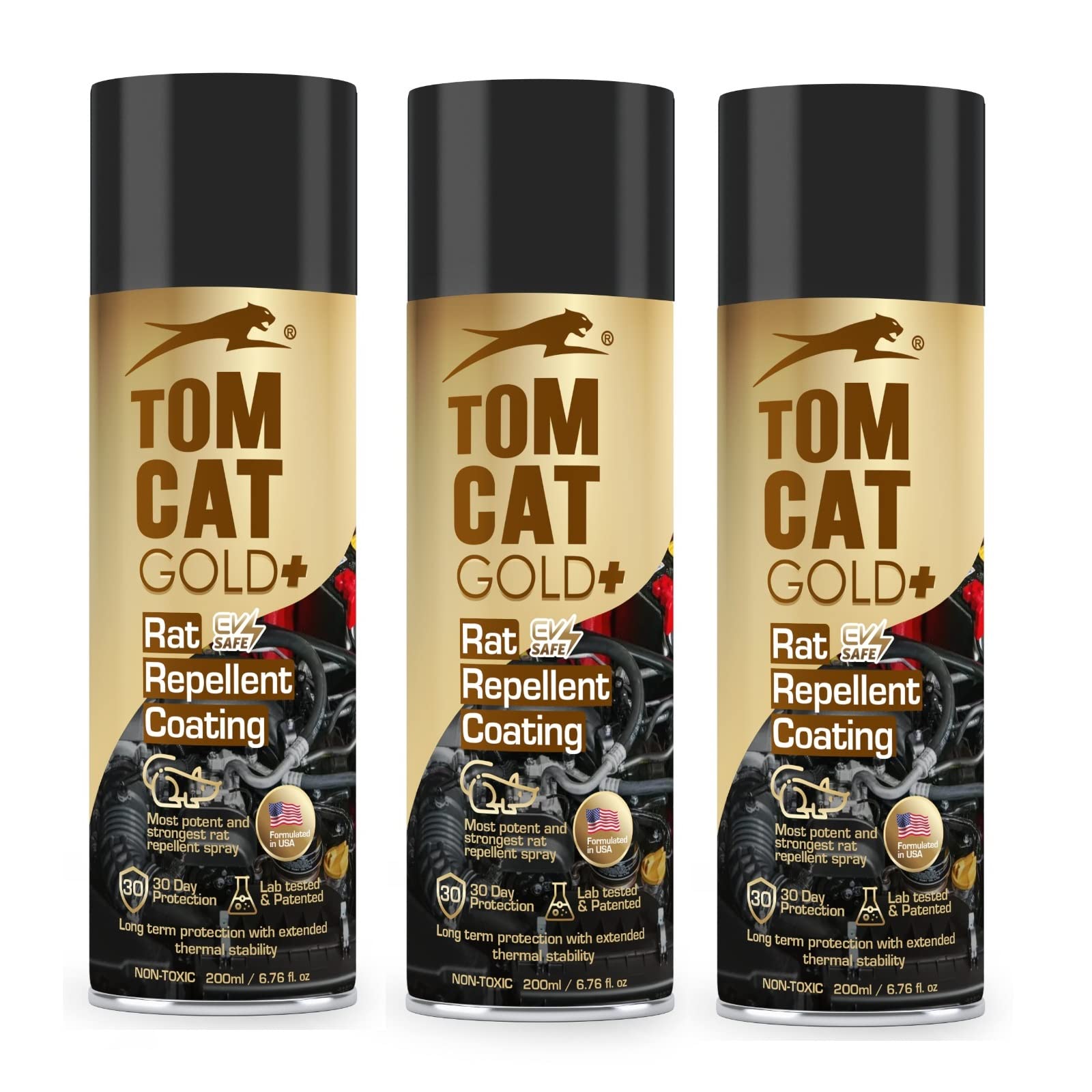 Shadow Securitronics Tom Cat Gold+ EV Safe Rat Protection Spray| No Entry of Rats | Repellent Spray for Cars Highly Effective Protect Wires in Car, Bus, Truck & Bike, Non Toxic | 200 ML with 30 Days Protection| Pack of 3 (B0BYZRRFBD) Amazon Price History, Amazon Price Tracker