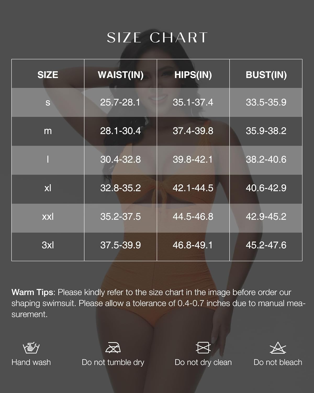 SHAPSHE Women's Tummy Control Swimsuit One Piece Slimming Bathing Suit Cutout Tie Knot Front Bikini Push Up Swimwear - Image 6