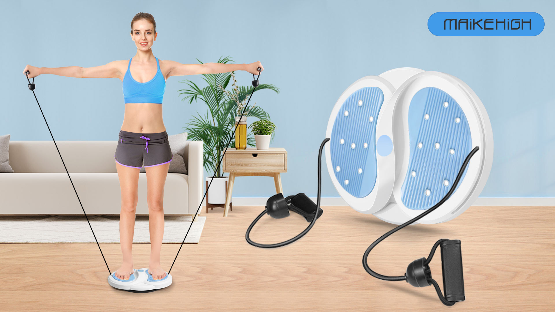 Twist Waist Disc Con Fune Di Trazione, Vita Modellante Con