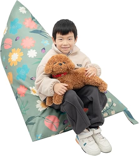 LOLOMLO Funda para puf de almacenamiento de animales de peluche, 52 x 31 pulgadas, puf extra grande con cremallera YKK, sofá de asiento sentado para