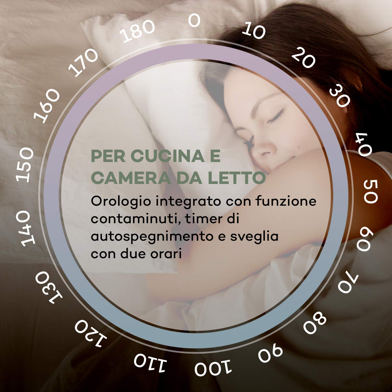 auna Ambient Radio DAB+/FM Bluetooth 5.0 A2DP Display LCD AUX-In Cuffie Effetto Legno Bianco