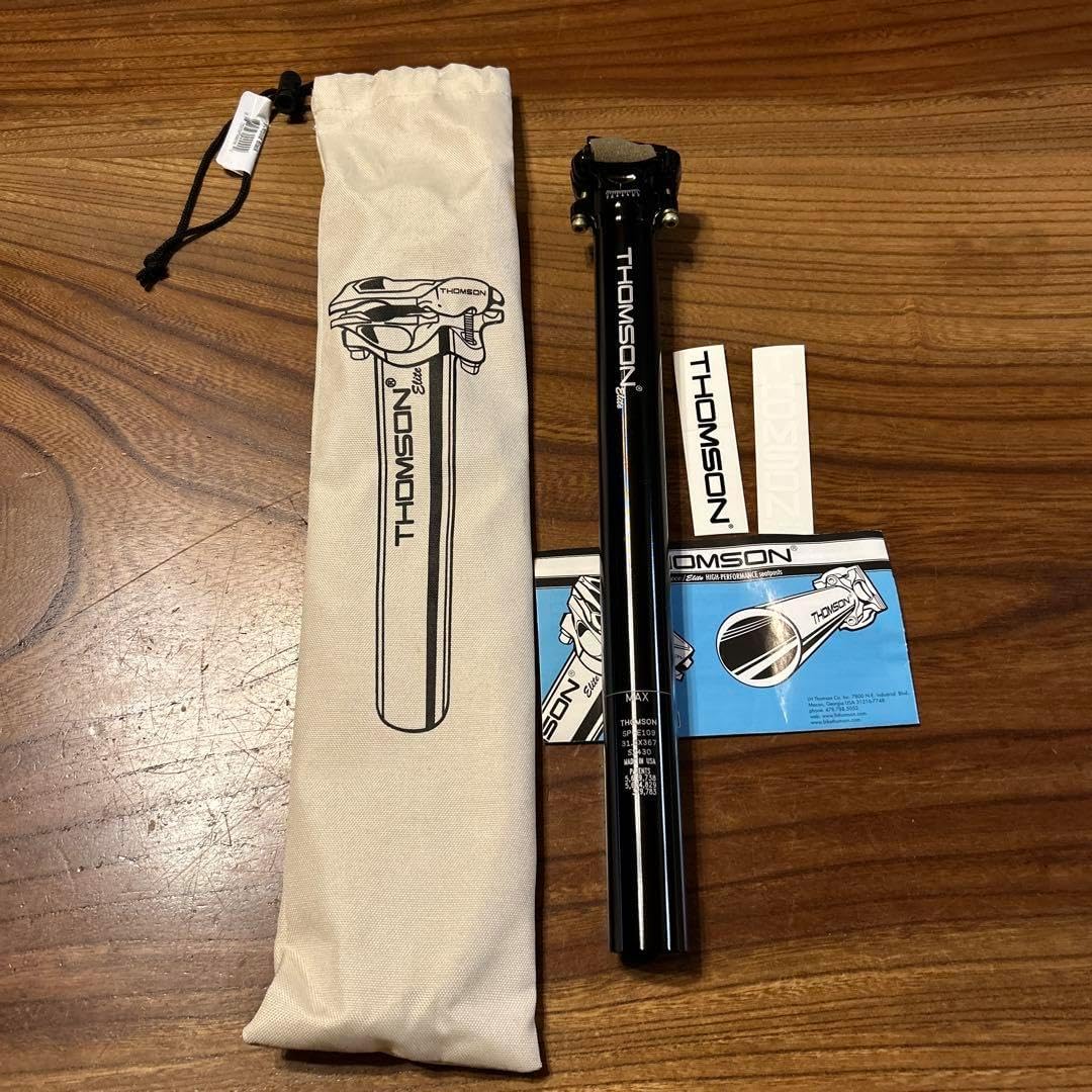 THOMSON シートポスト　Elite 31.6 x 367mm ブラック Thomson Elite Seatpost (Black) (31.6mm) (367mm) (0mm Offset