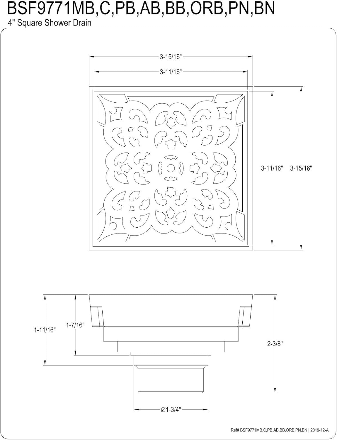 Black Friday ๐ฅ Kingston Brass BSF9771ORB Watercourse Shower Drain, Oil Rubbed Bronze Up To 40% OFF Kingston Brass BSF9771ORB Watercourse Shower Drain, Oil Rubbed Bronze