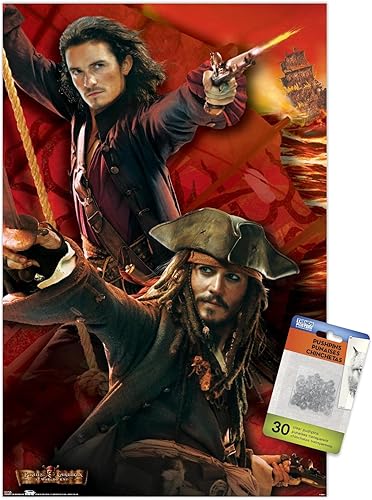 Disney Pirates of the Caribbean At World's End - Póster de pared con pasadores