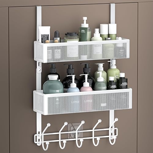Adjustable Over The Door Hooks Organizer, Door Hanger Coat Rack