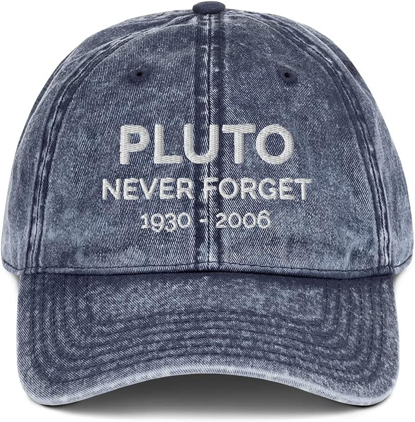 Pluto Never Forget Hat (Embroidered Vintage Cotton Twill Cap)