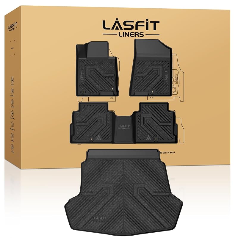 Kit de tapetes automotivos em TPE LASFIT para Hyundai Sonata 2015–2019 e Kia Optima 2016–2020, com forro do porta-malas, 4 peças