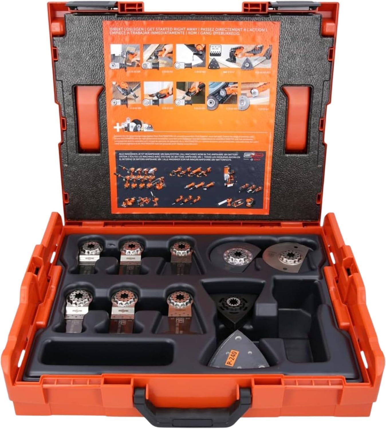 Fein Starlock L-Boxx 102 - Accessory Storage Case - For All Sawing and Grinding Applications - 34 Pieces Set - 33903750010