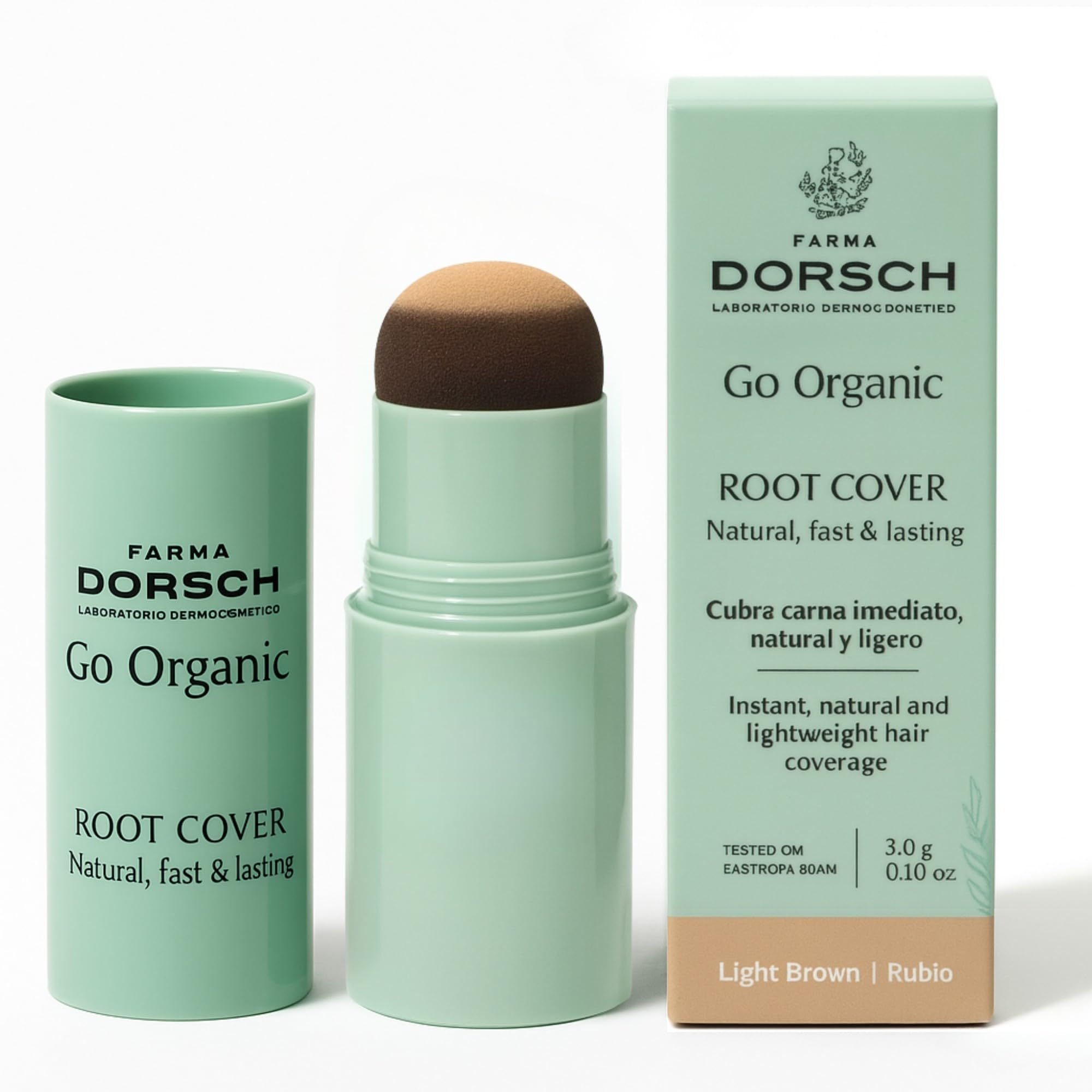 FARMA DORSCH - Cubre Canas | Corrector Instantáneo Raíces & Barba | Acabado Natural y Ligero | Efecto Densidad Visual | Anti-​Grasa & Anti-​Sudor | 3 Tonos Disponibles (Rubio)