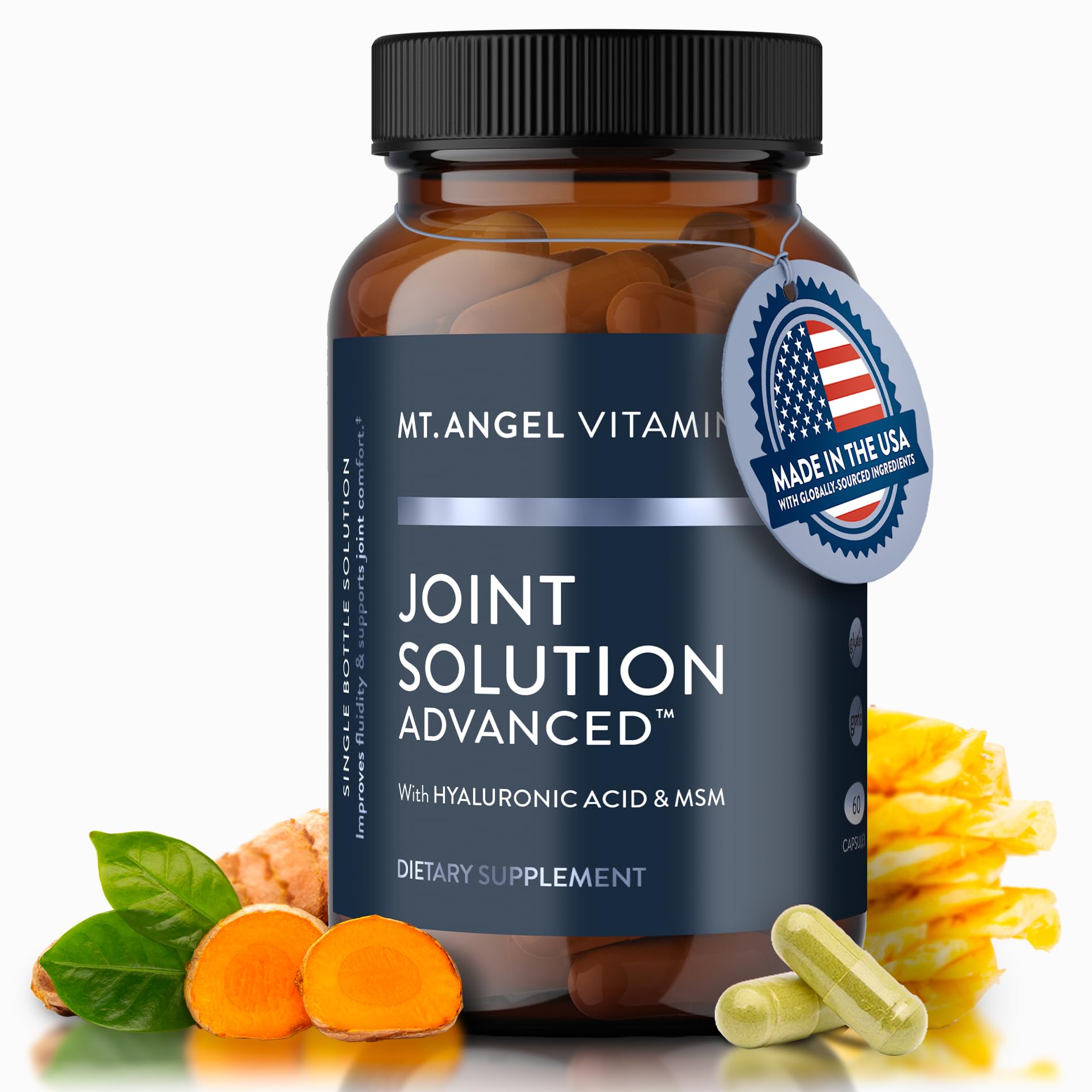 Sponsored Ad - Joint Solution Advanced, with Curcumin C3 Complex, Glucosamine, Hyaluronic Acid, Bromelain, Collagen Type 2 & MSM, Improves Fluidity & Supports Joint Comfort (60 Capsules)