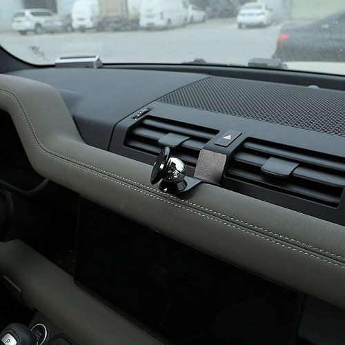 Miniatura 4 de Alumium - Soporte de teléfono móvil de aleación para interior de automóvil para Land Rover Defender 110 2020 2021 2022, accesorios de coche, color