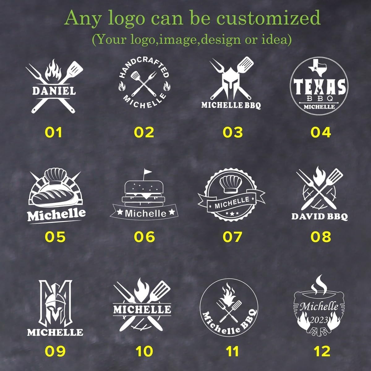 Ferro Da Stiro Personalizzato Per Hamburger - In Ottone, Per Legno, Pelle E Alimenti, Logo Custom - Foto 4