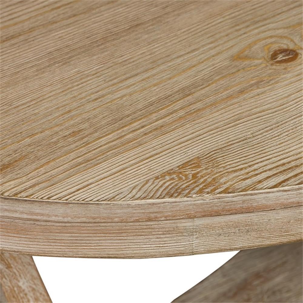 Pemberly Row Oval Coffee Table, Pine Wood with Knotty New Zealand Pine Veneers, Espresso Finish, 48 x 28 x 19 in, Traditional Style with Cabriole Legs, Flat Pedestal Base for Living Room or Accent Use