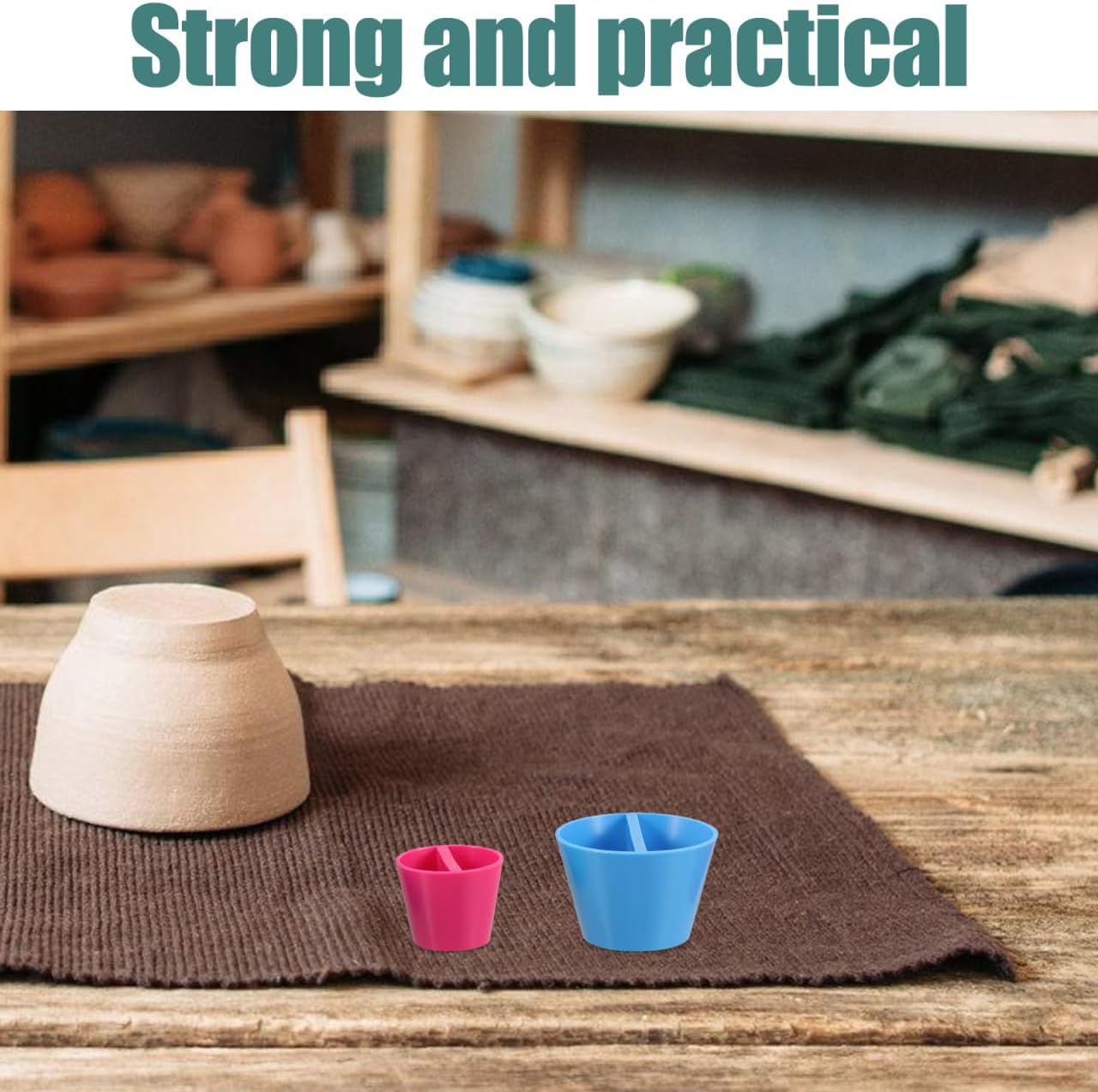 3Pcs Pottery Rim Cone Tools 3.74In Plastic Molds for Ceramic Mug Vase Shaping DIY Craft Supplies with Precise Edges for Artists