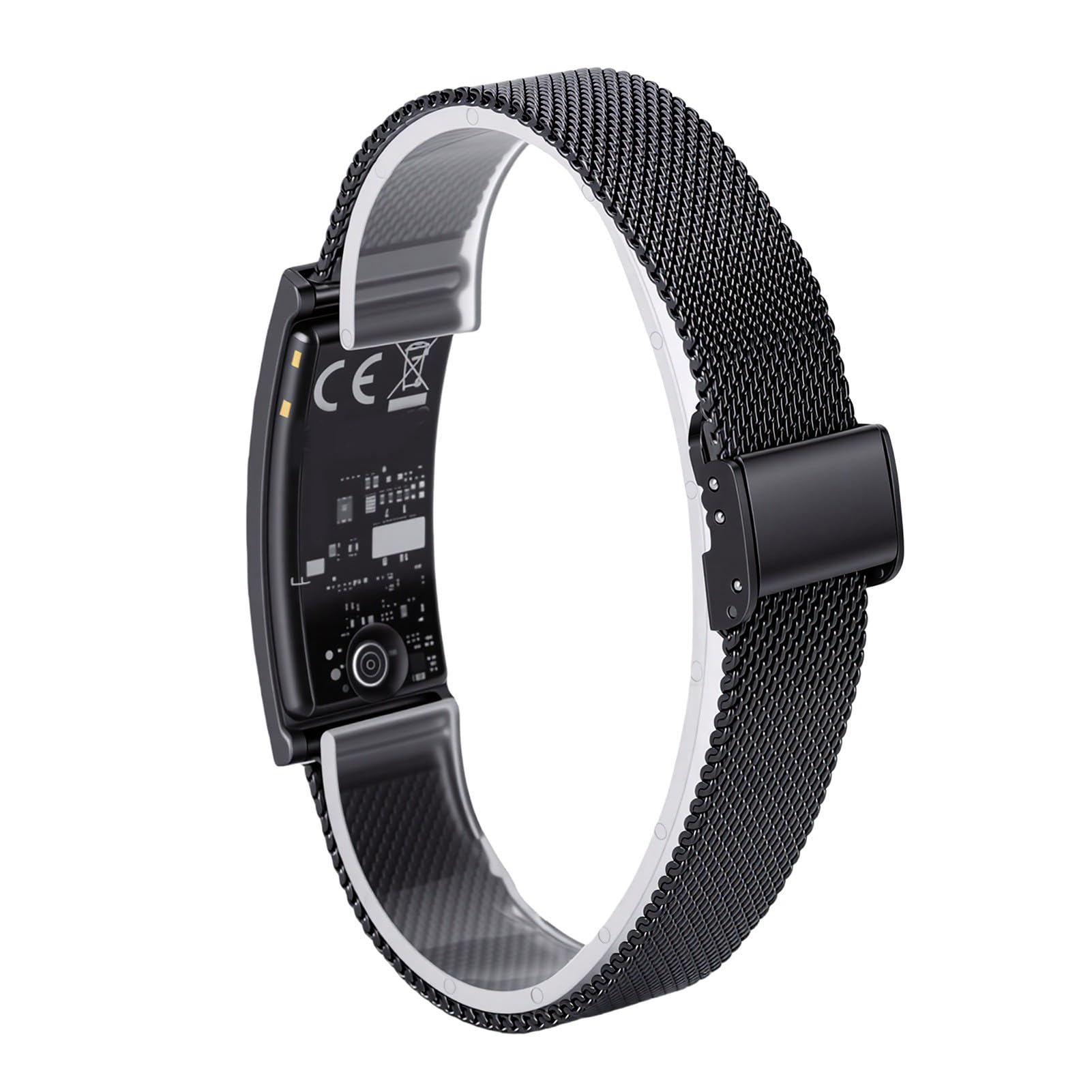 Braccialetto Intelligente, Fitness Tracker Resistente All'acqua IPX8 con | Cinturino in Acciaio Inossidabile, Bluetooth 5.3, 30 Giorni in Standby, modalità Sportive Multiple, per Uomini e Donne