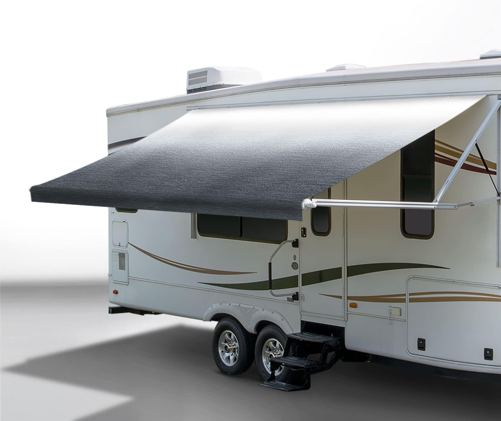 RecPro RV Awning Fabric Replacement 20 Foot Camper Awning | Gray | Width Size Options | 8' (96") Length RV Awning | Heat-Sealed | 3 Year Warranty (20 Feet, Actual 19' 1")
