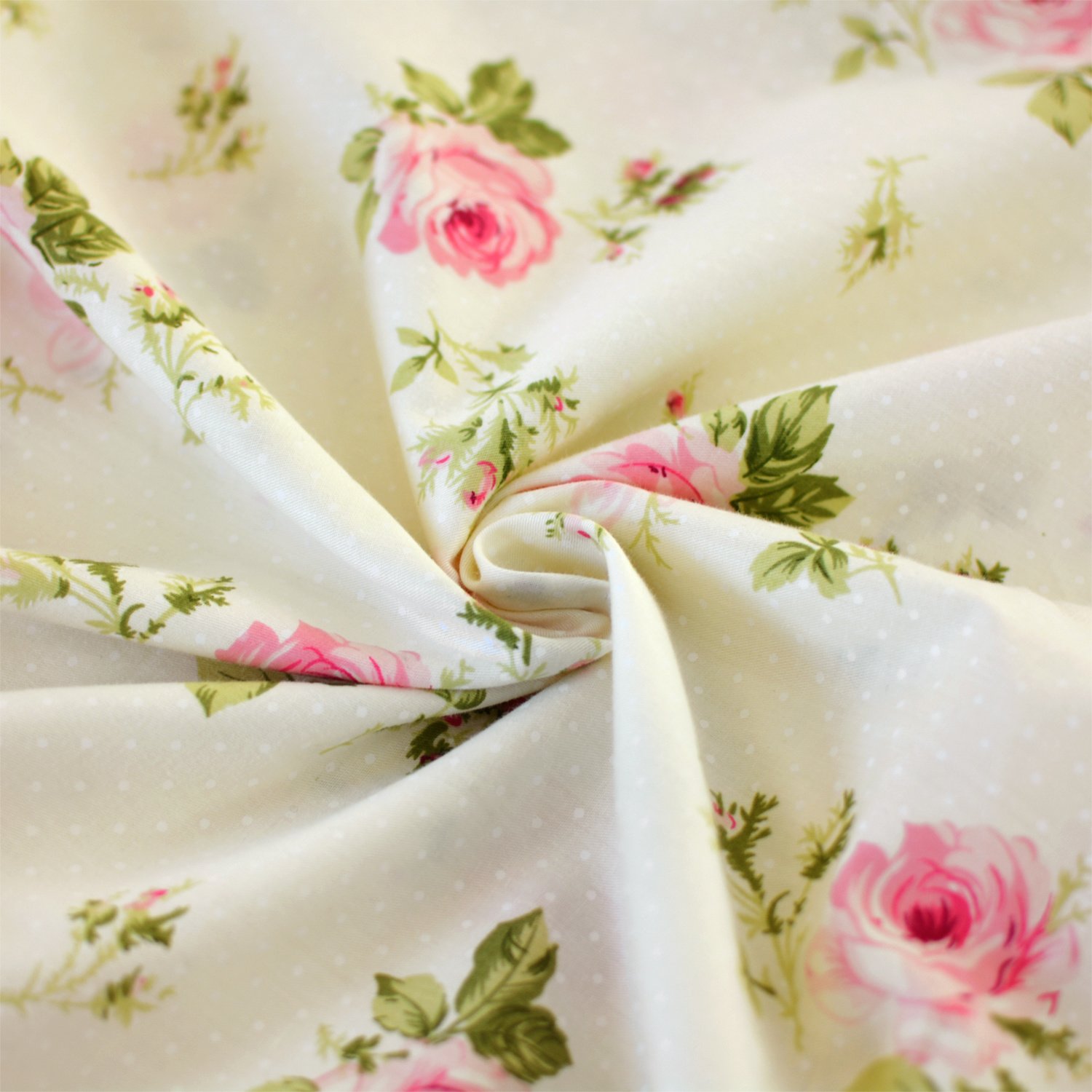 Bildenly Floral Duvet Cover Set Queen Size - White Pink Flower Botanical Bedding With 2 Pillowcases - View #12