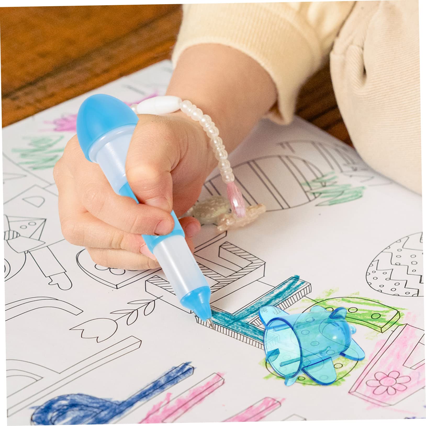 NUOBESTY 2 Set Penna A Sfera Per Aerei Penne A Sfera Penne Retrattili Piccolo Astuccio Pennarelli Portatile Album Portafoto Offerta Studentesca Penna A Forma Di Aereo Plastica 60 Pezzi * 2