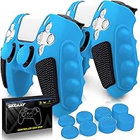 Vista 8 de SIKEMAY Anti-Slip PS5 Controller Skin, Soft Thicken Non-Slip Studded Silicone Gel Grip Protective Cover Case for PlayStation 5 Controller Grip, 2