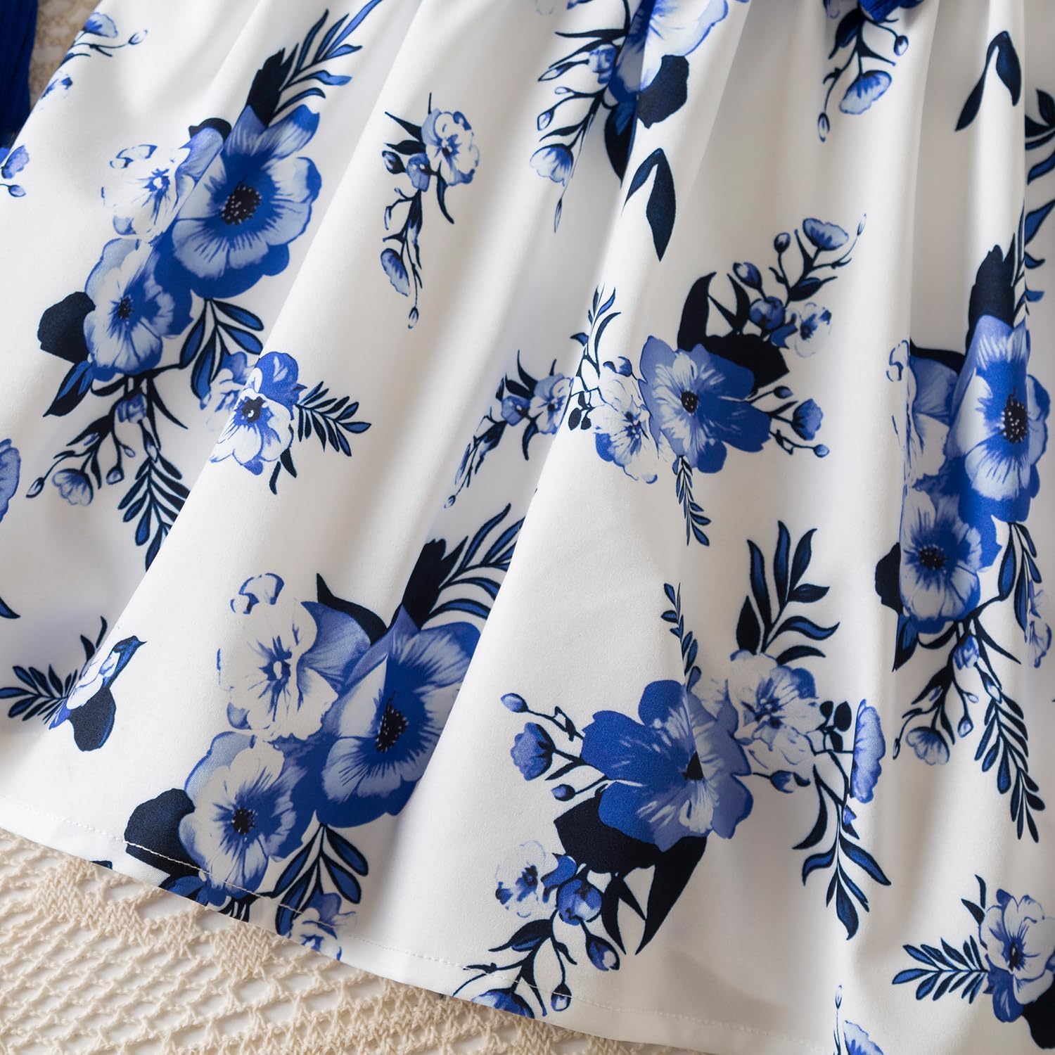 NNJXD 2PCS Little Princess Floral Dress with Cardigan Shrug Sweaters Toddler Girl Fall Clothes - Image 8