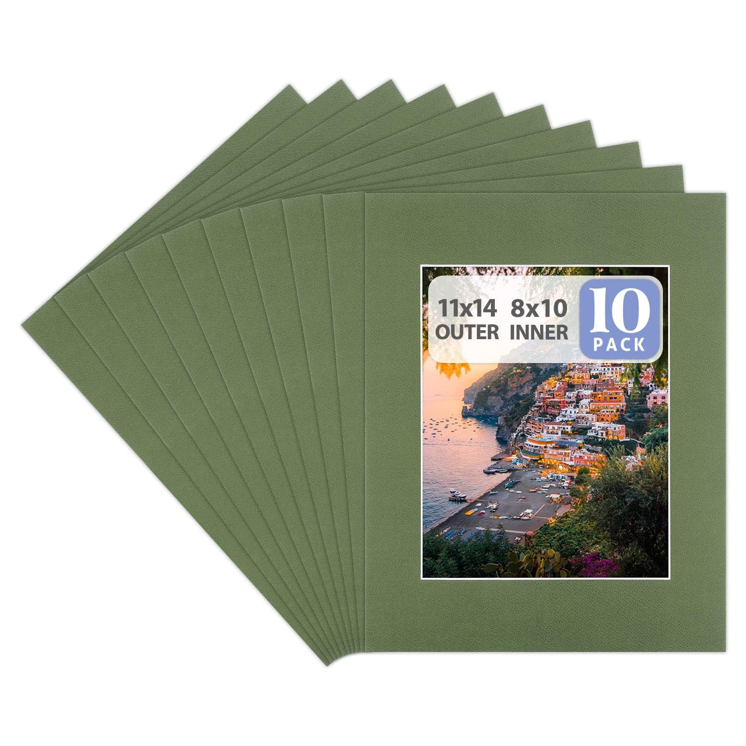 Passe-partout 11x14 blanc lot de 10 tapis photo pour decoration salon chic