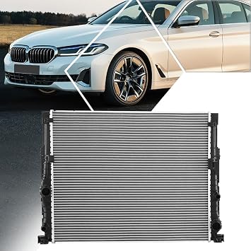 DPI-13792 Factory Style 1-Row Aluminum Core Cooling Radiator Compatible with 16-22 BMW 5/7-Series 2.0L 4.4L 6.6L