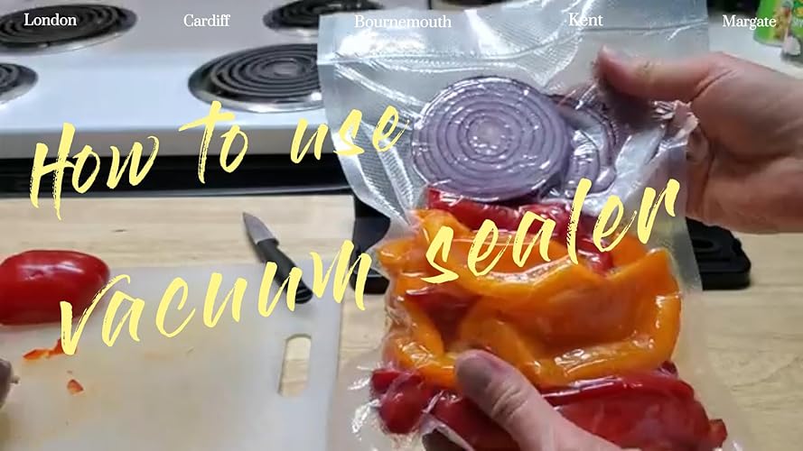 Bild 6 - Vakuumierer, Vakuumiergerät mit Vakuumierbeuteln, All-in-1 Vakuumierer für Trockene, Feuchte, Frische, Folienschweißgerät für Lebensmittel, Kompaktes, Vollautomatisches Versiegelungsgerät