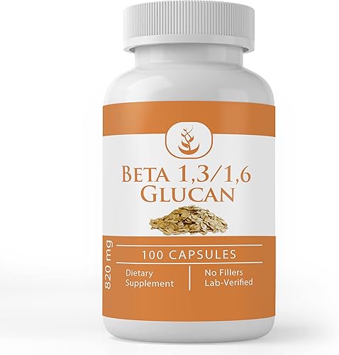 Pure Original Ingredients Beta Glucan 1,31,6, (100 cápsulas) siempre puro, sin aditivos ni rellenos, verificado por laboratorio