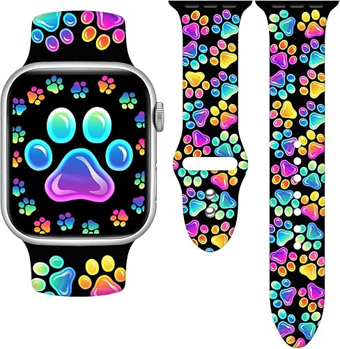 Vista 91 de Holidays - Correa de reloj compatible con Apple Watch de 1.49, 1.57, 1.61, 1.65, 1.65 y 1.73 pulgadas, correa de reloj inteligente de silicona