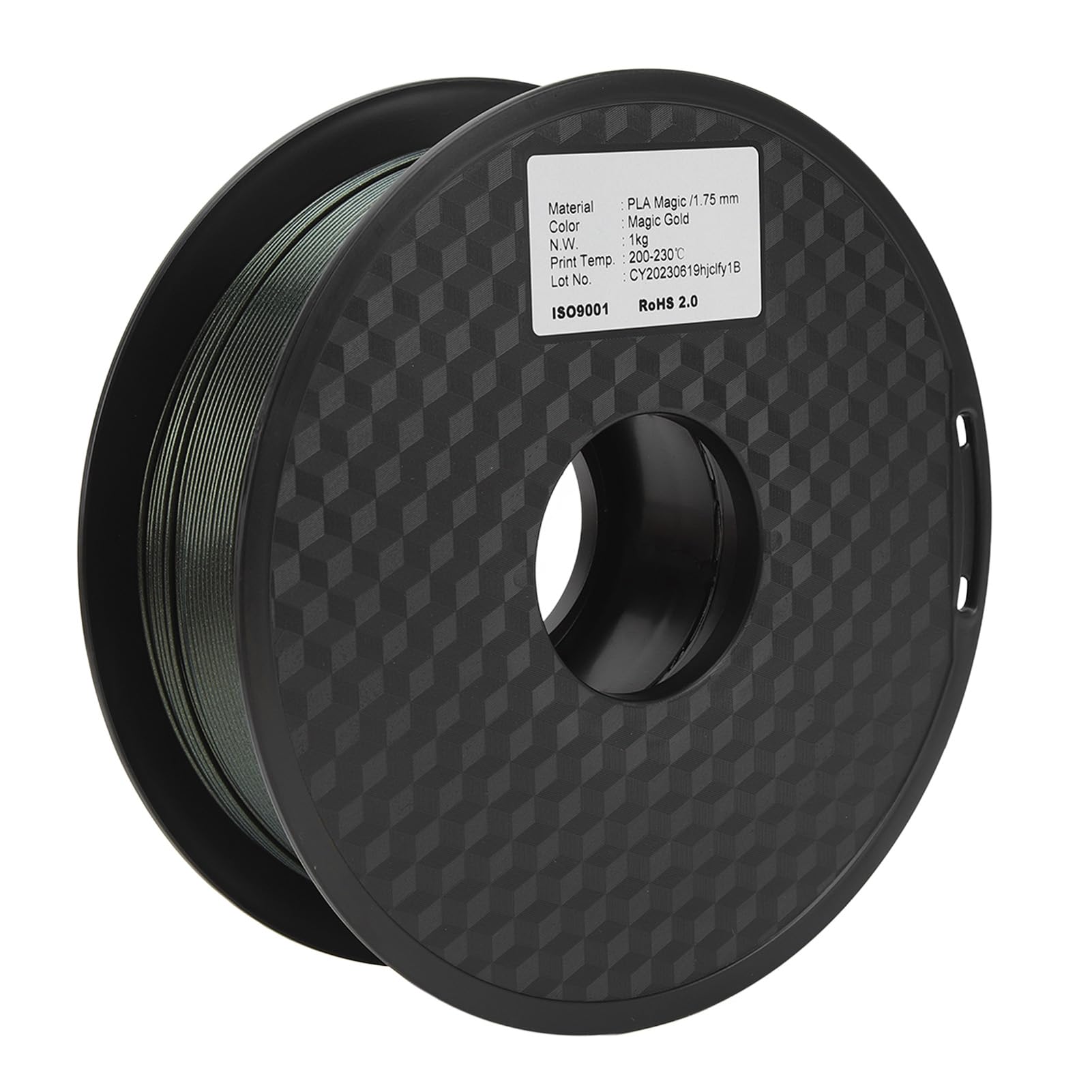 Materiał eksploatacyjny do druku 3D, 1,75 mm, filament PLA, złoty kolor, materiał eksploatacyjny do drukarki 3D, filament 200-230 ℃