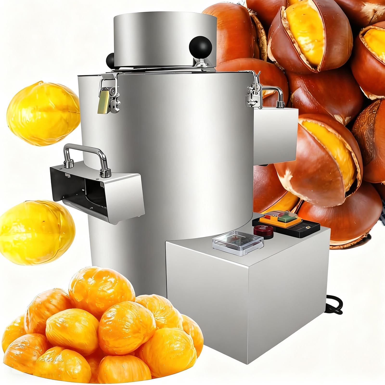 GTHTUHFD Electric Chestnut Sheller Machine, Automatic Nut Peeler For Commercial Use In Shops And Markets,C12v