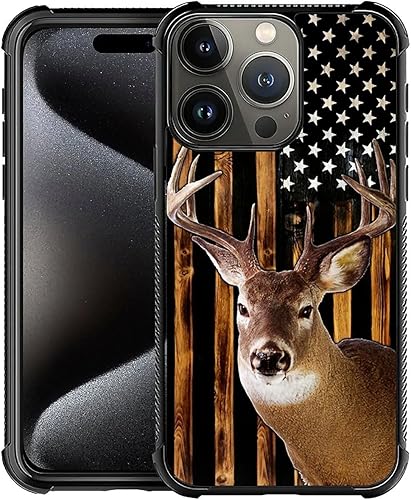 Vista 137 de Funda compatible con iPhone 13 Pro, diseño de patrón para iPhone 13 Pro, fundas para mujeres y niñas, Betsy Ross 13 estrellas de madera con bandera