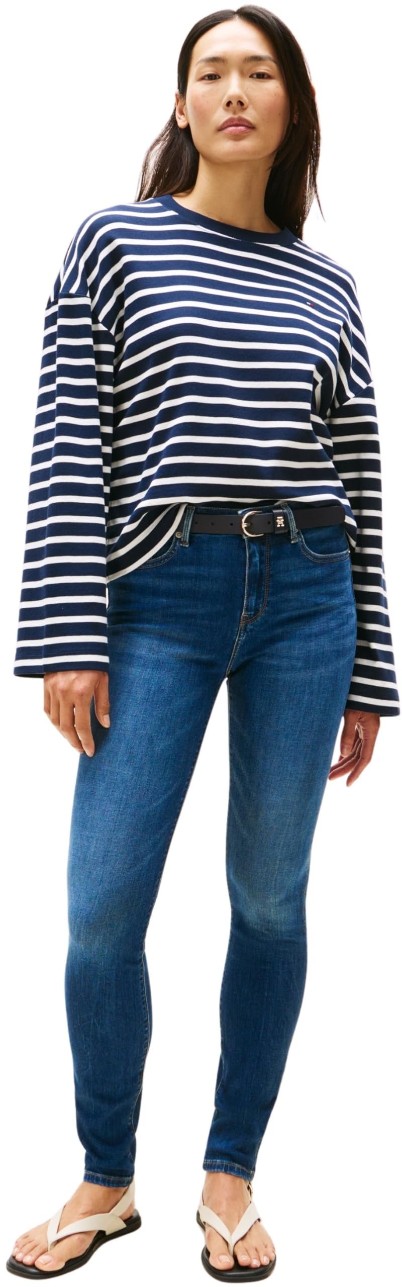Tommy Hilfiger Dnm Flo Wide Leg Hw Ww0ww45675 - Inne dżinsy Kobiety