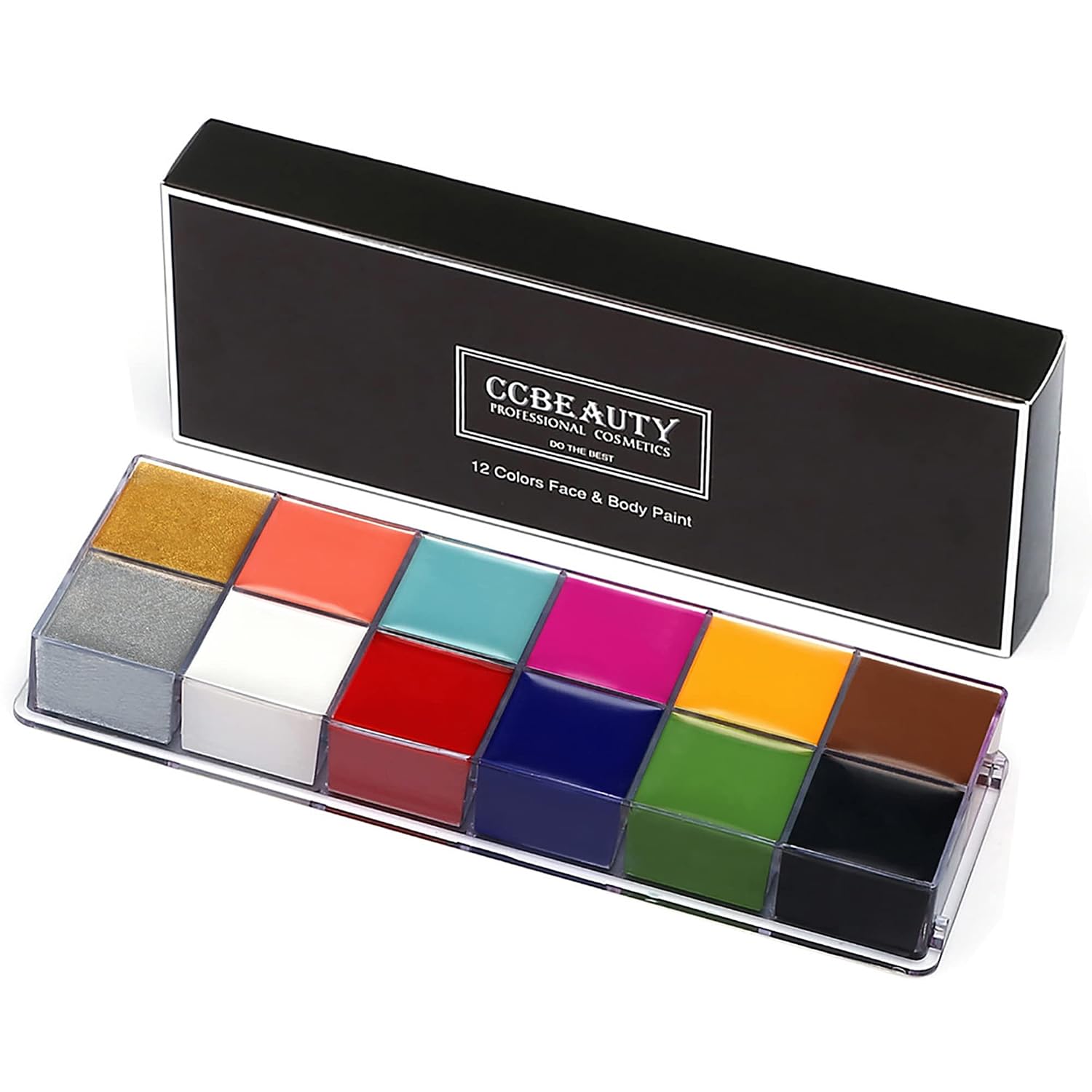 CCbeauty Professional Face Body Paint Oil Based, 12 Colors Halloween ...