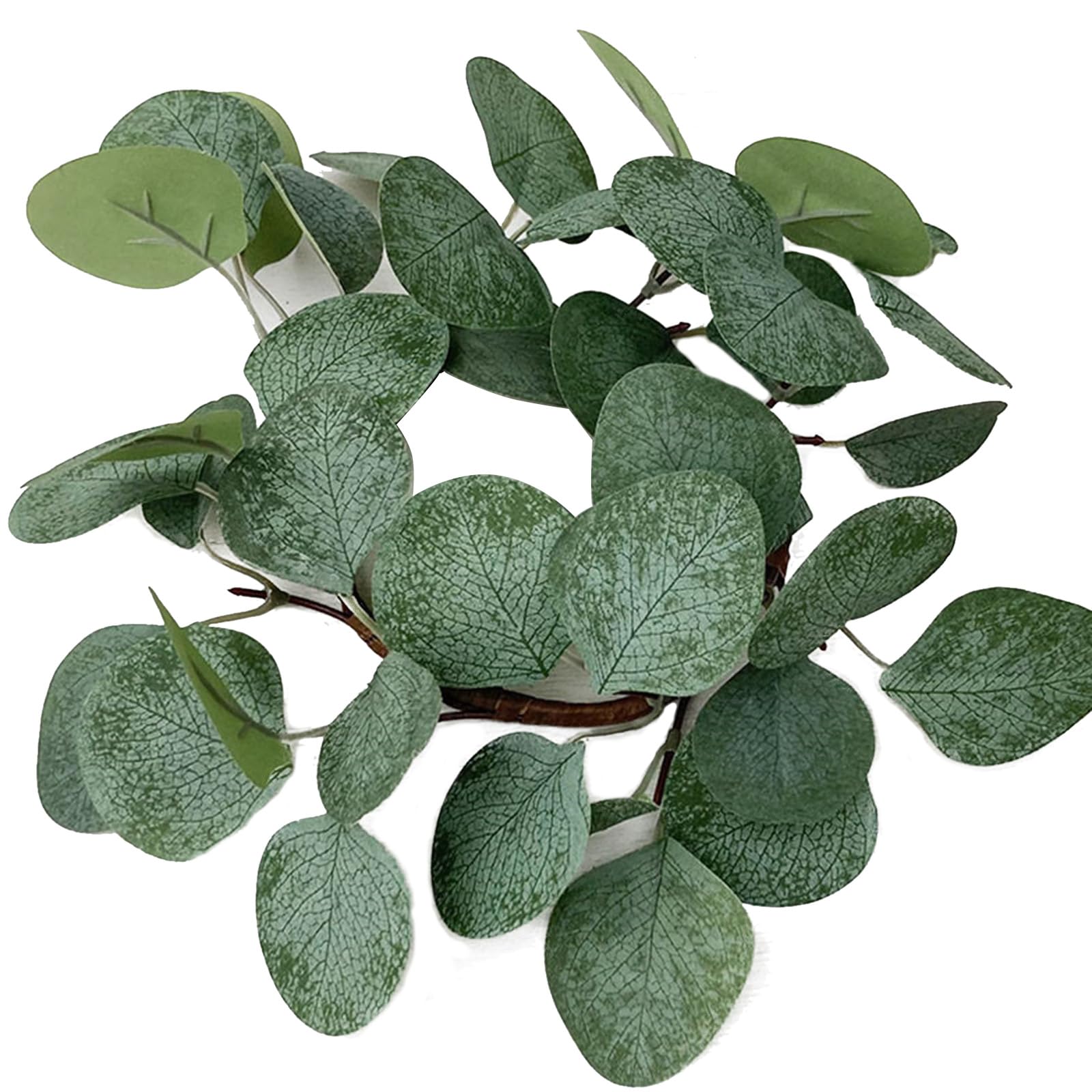 Jazuaiao 25cm Artificial Greenery Wreath for Candlestick Garlands Wreath Rings Wedding Party Christmas Centerpiece Decor Artificial Wreaths for Home Decor Indoor