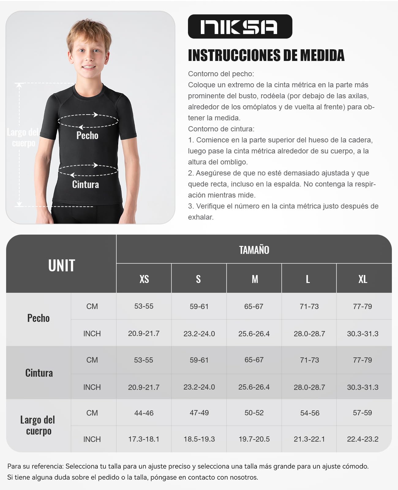 Niksa Camisetas de compresión para niños transpirable secado rápido manga corta costura plana entrenamiento fútbol